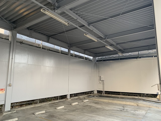 施工実績写真｜泉大津市車庫施設｜その他塗装工事