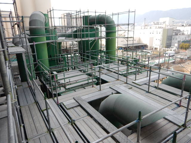 東灘区工場機械足場組立