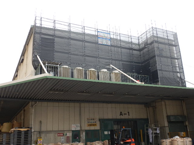 東灘区倉庫施設｜外壁補修｜仮設足場