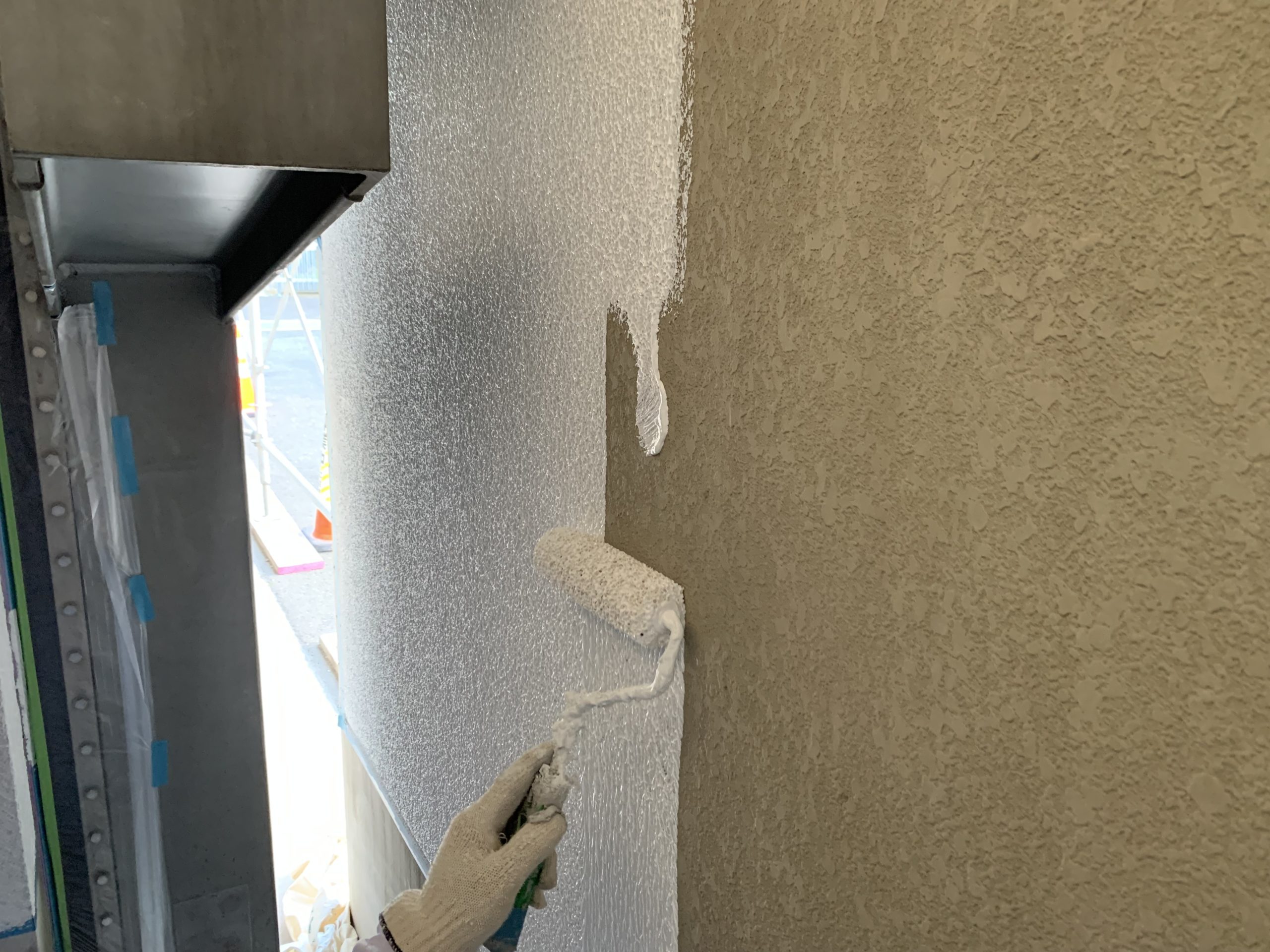 泉大津市受電所施設屋上防水工事の様子③