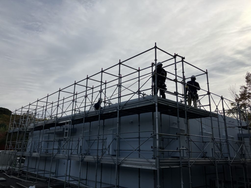 ブログ写真｜神戸市西区給水ポンプ施設｜外壁補修・屋上防水改修②