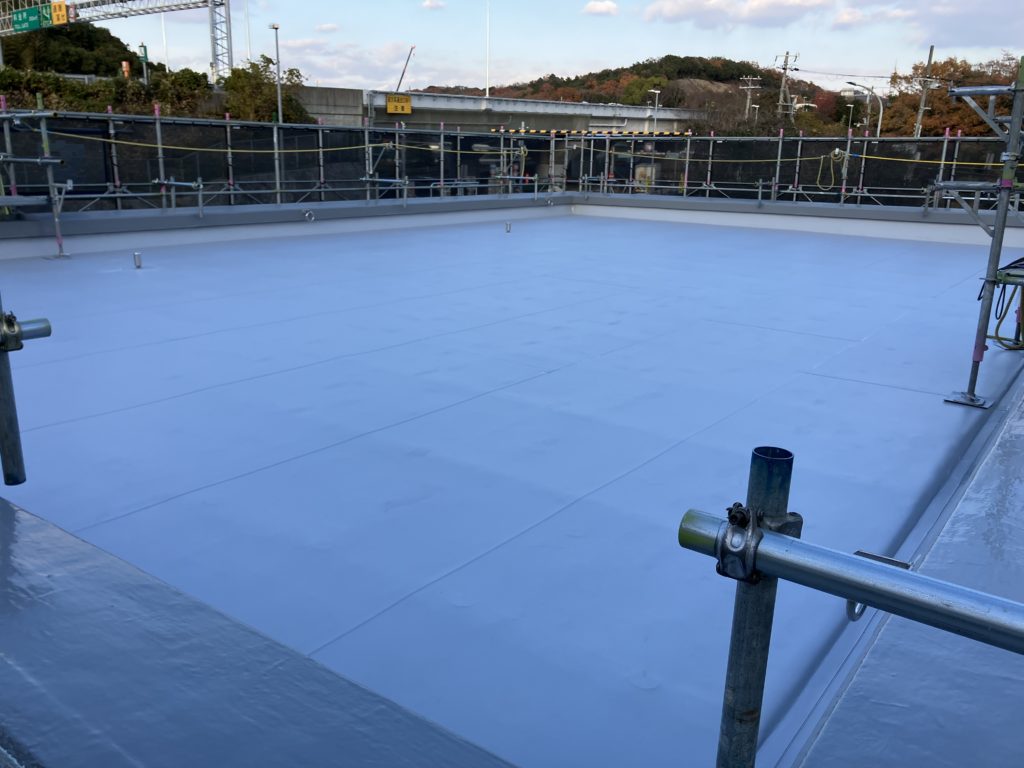 施工実績写真｜屋上防水｜神戸市西区給水ポンプ施設