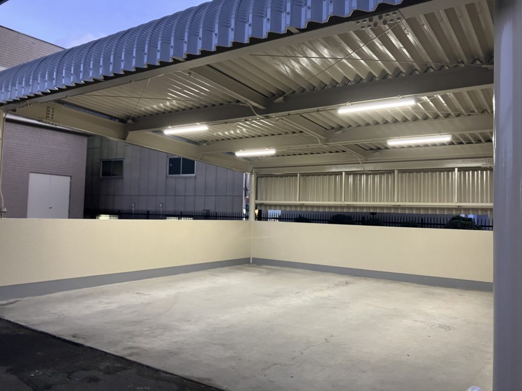 施工実績の写真｜泉大津市車庫施設②その他塗装工事完成図