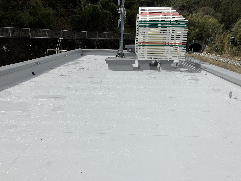 施工実績写真、神戸市北区電気室②屋上防水工事完工図