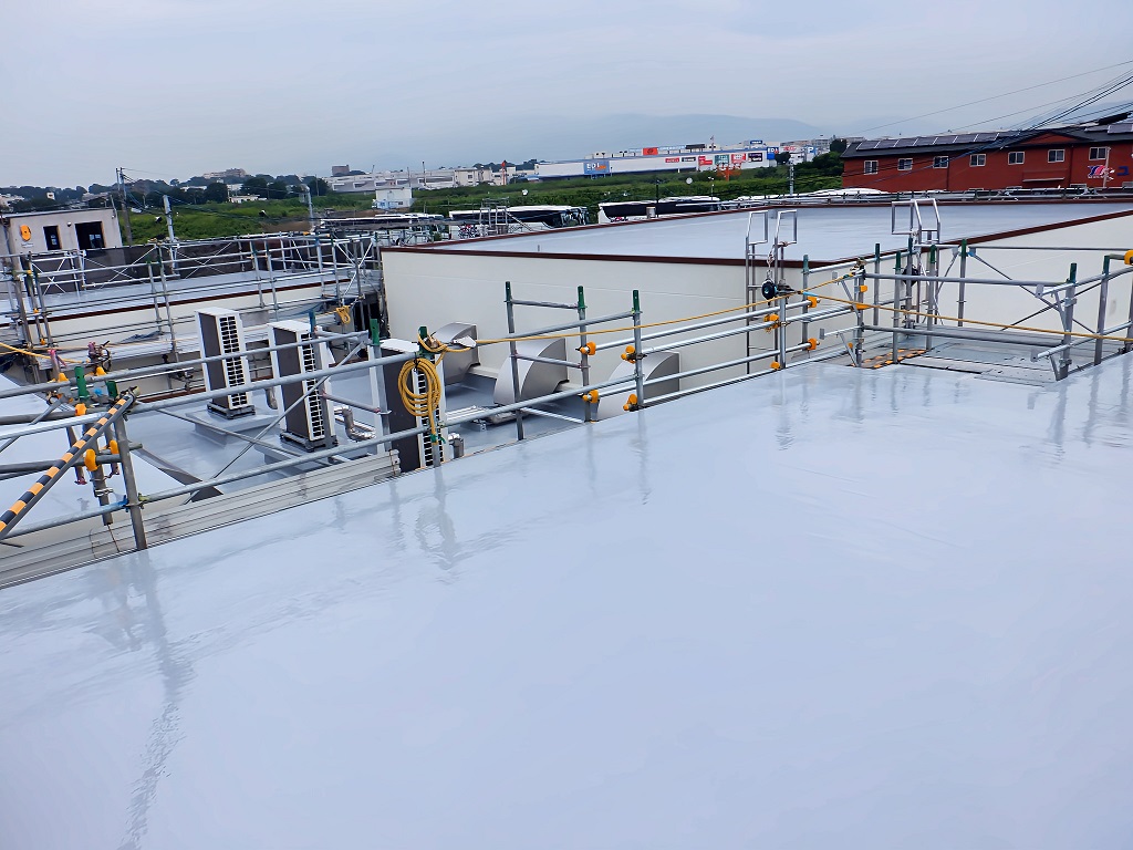 施工実績写真｜伊丹市電気室｜屋上防水工事完成図