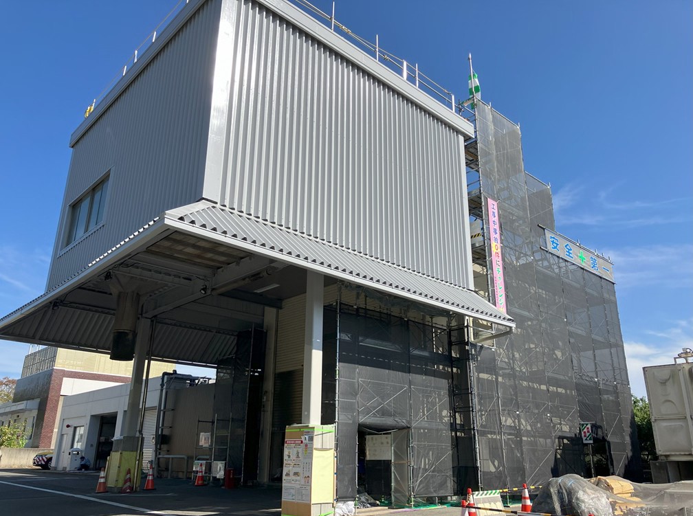 ブログ写真｜神戸市西区倉庫施設｜仮設足場