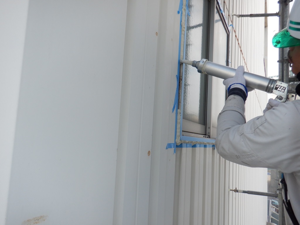 ブログ写真｜東灘区某工場｜シーリング工事