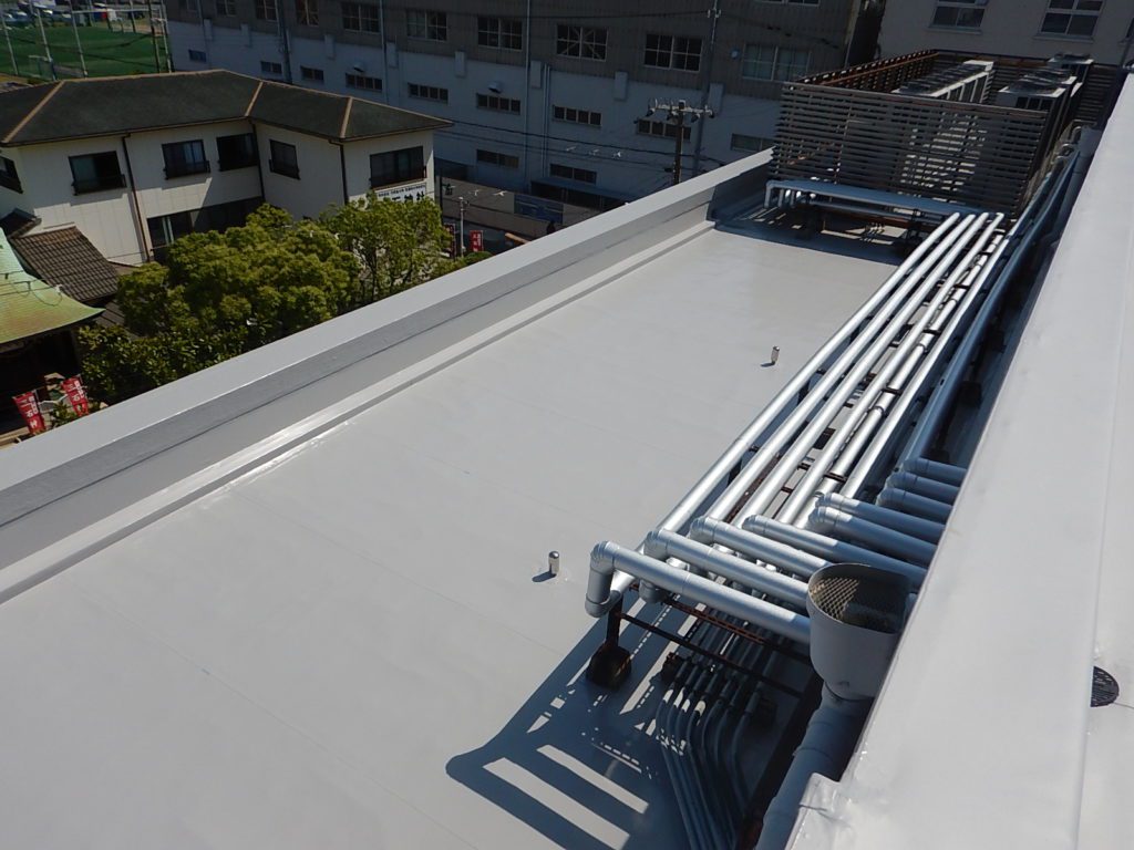 施工実績写真｜神戸市兵庫区労働会館②｜屋上防水