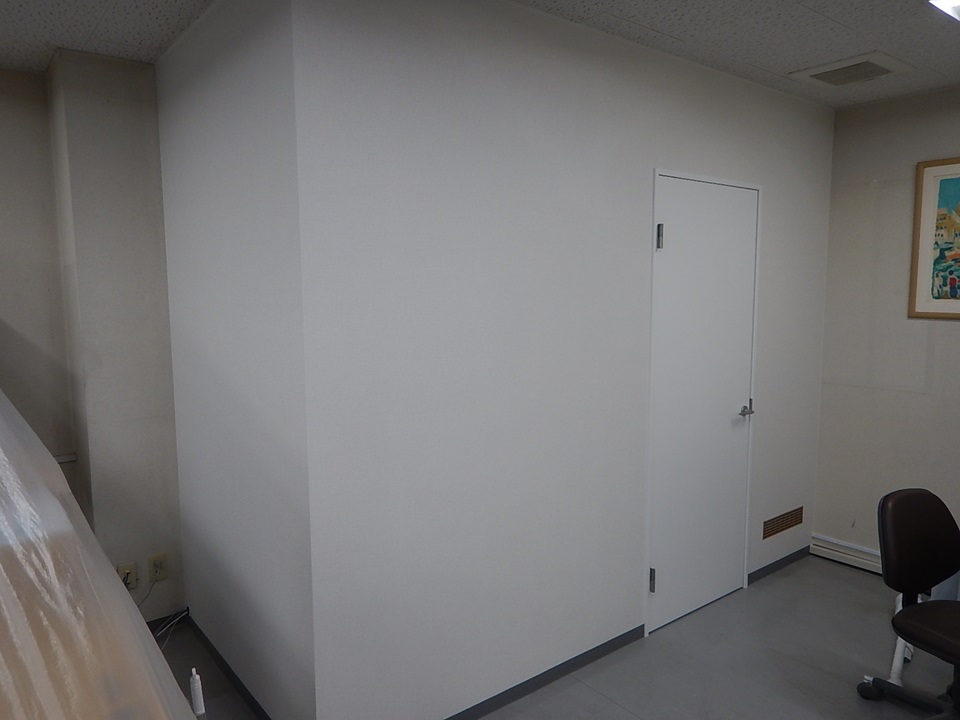 施工実績写真｜神戸市東灘区事務所防音区画工事｜その他工事